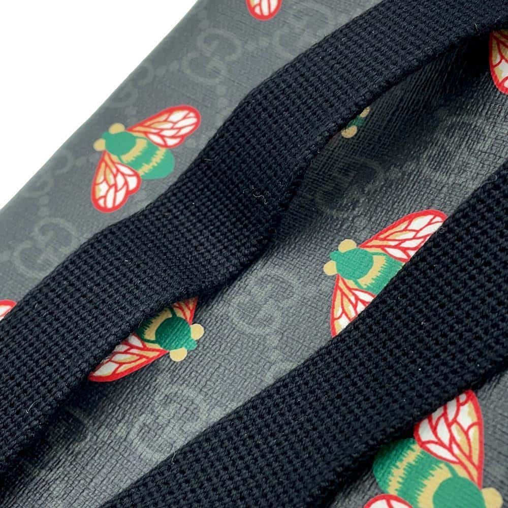 GUCCI B GG Supreme Crossbody Bag Black675181 GG SupremeCanvas