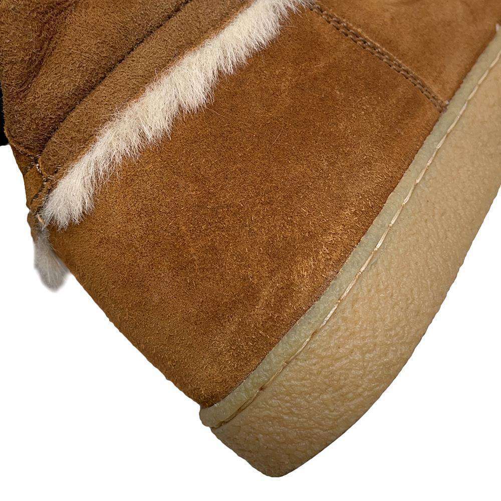 CHANEL Matelasse MoutonBoots CamelG26557 Suede Mouton Size 36