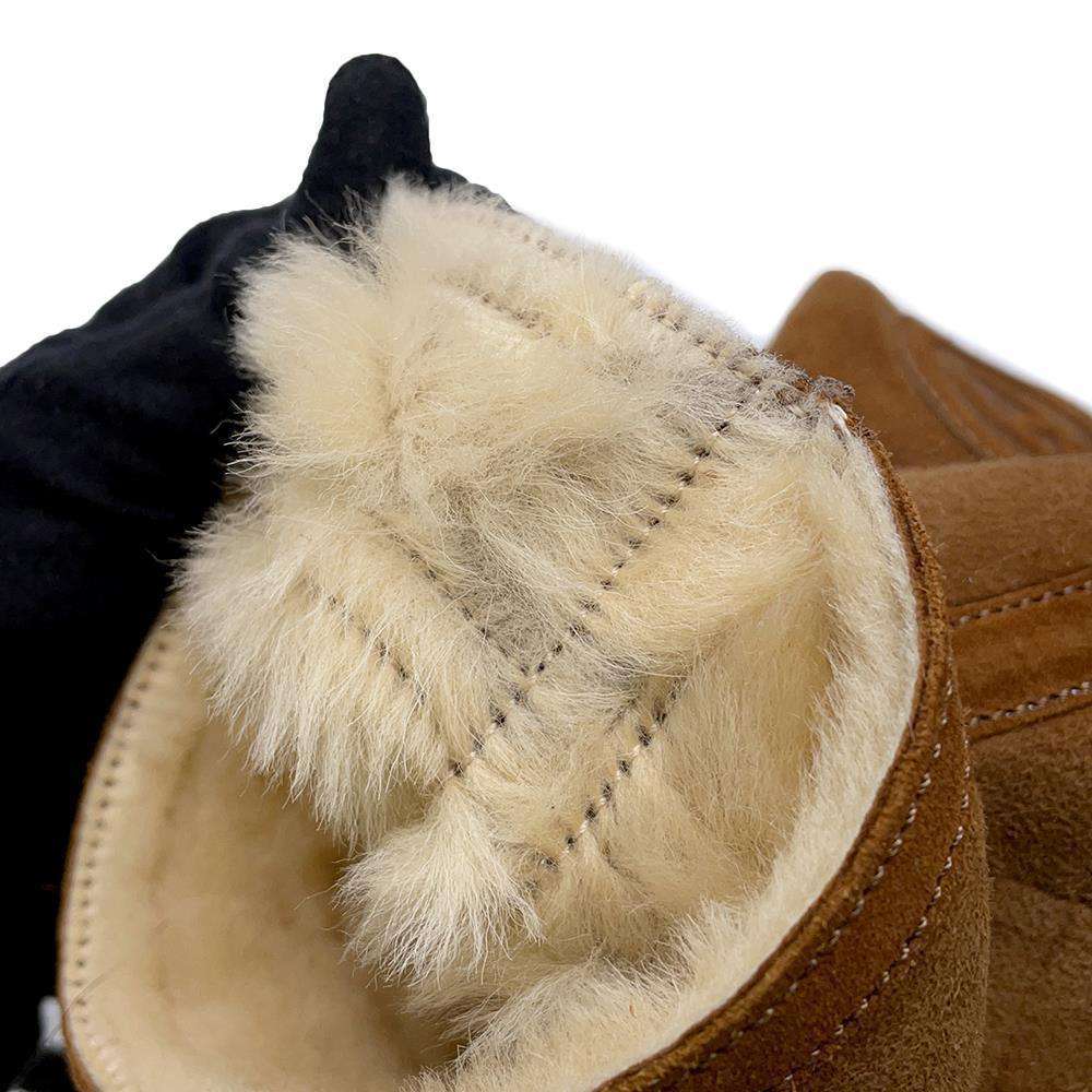 CHANEL Matelasse MoutonBoots CamelG26557 Suede Mouton Size 36