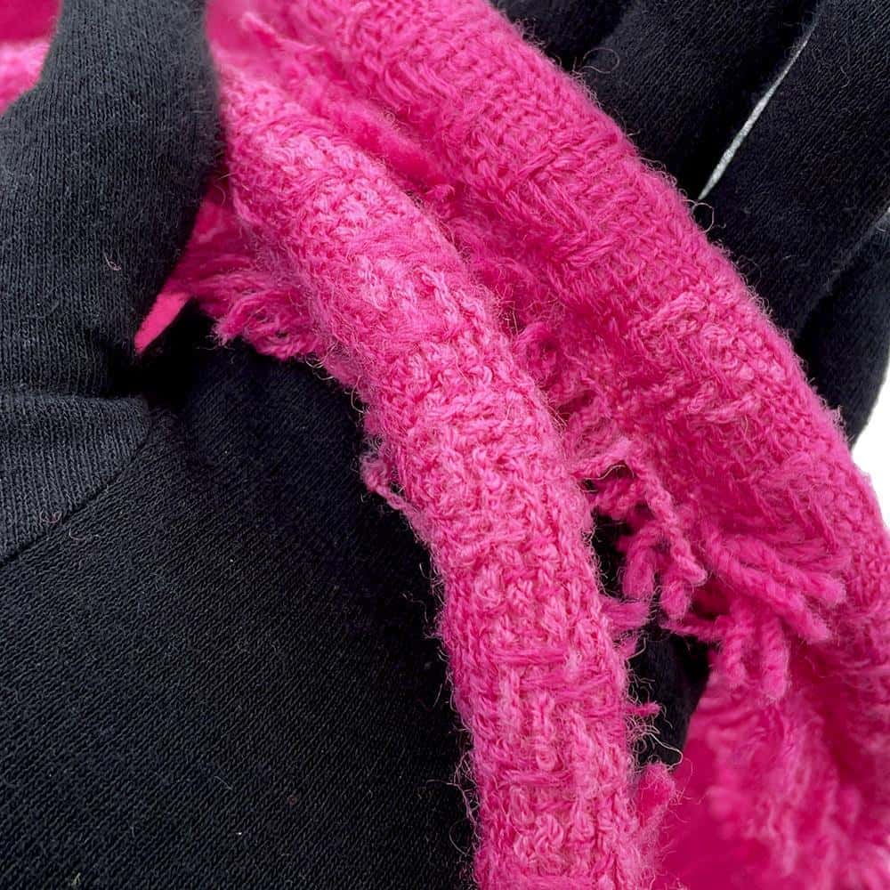 CHANEL Logo Zip Shopping Tote Bag PinkAS0977 Tweed Size Large