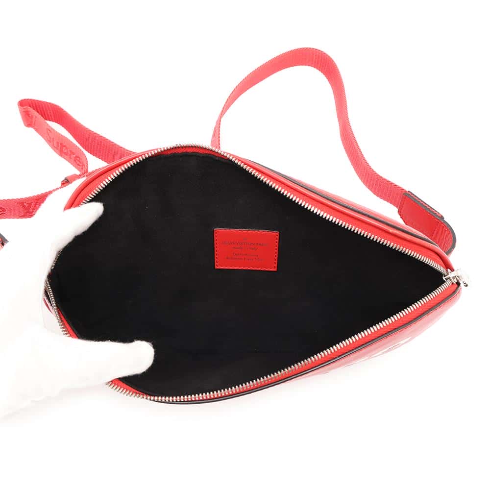 LOUIS VUITTON Bumbag Supreme collaboration RedM53418 Epi Leather Size PM