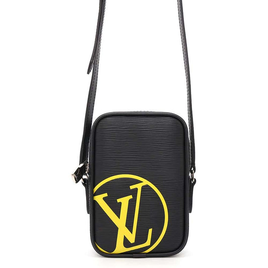 LOUIS VUITTON Danube LV Circle NoirM55120 Epi Leather Size PM