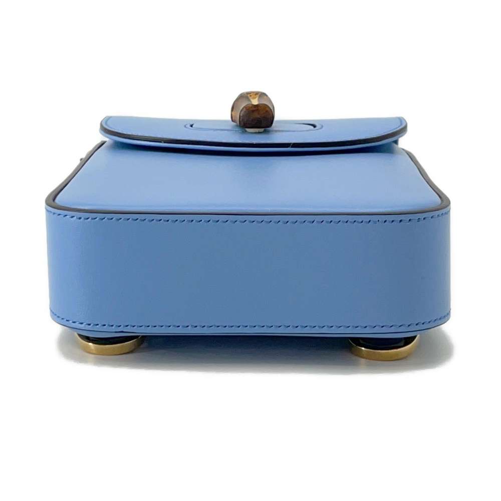 GUCCI Bamboo 3WAYBag Light Blue702106 Leather