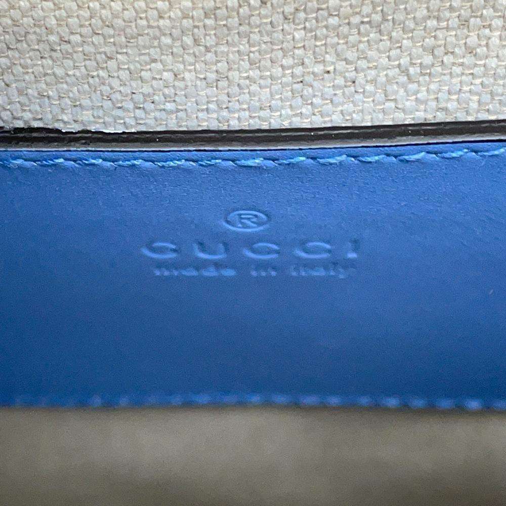 GUCCI Bamboo 3WAYBag Light Blue702106 Leather