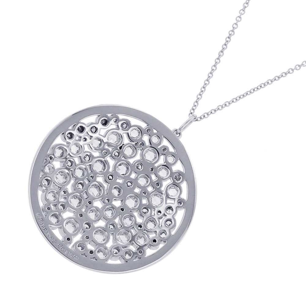TIFFANY&Co. Cobblestone Diamond Necklace Pt950