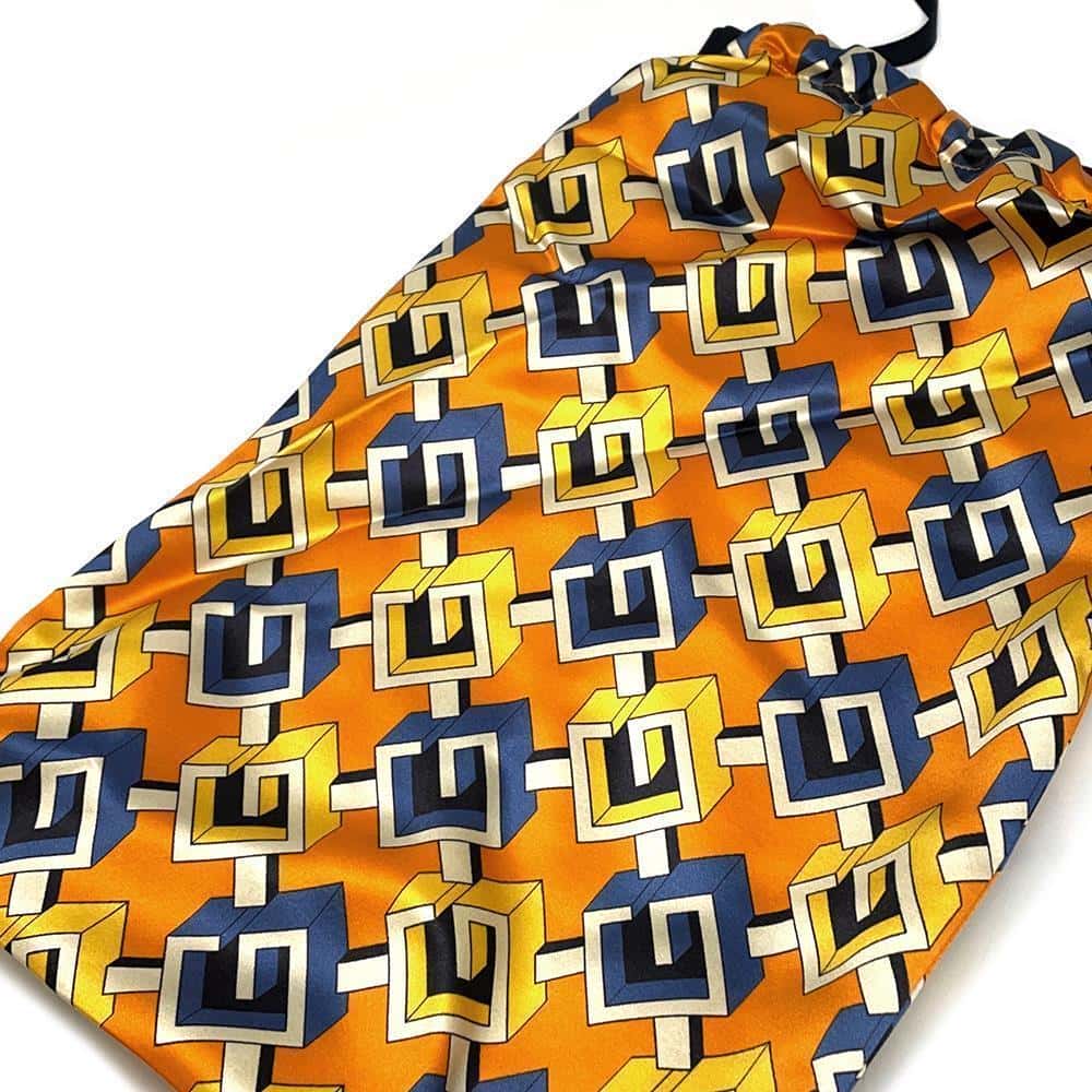 GUCCI Geometric G Travel Set Size M Yellow662431 Silk Viscose