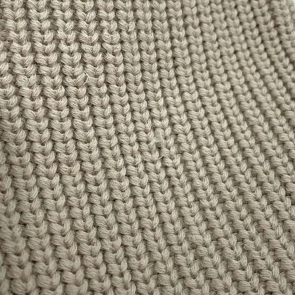 LOUIS VUITTON 21Stainless Steel Stitched Teddy Pullover Size S Beige1A8P3Z Cotton56% Polyester44%