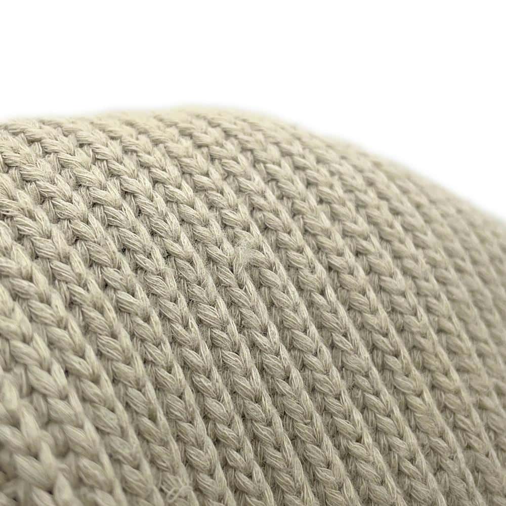 LOUIS VUITTON 21Stainless Steel Stitched Teddy Pullover Size S Beige1A8P3Z Cotton56% Polyester44%