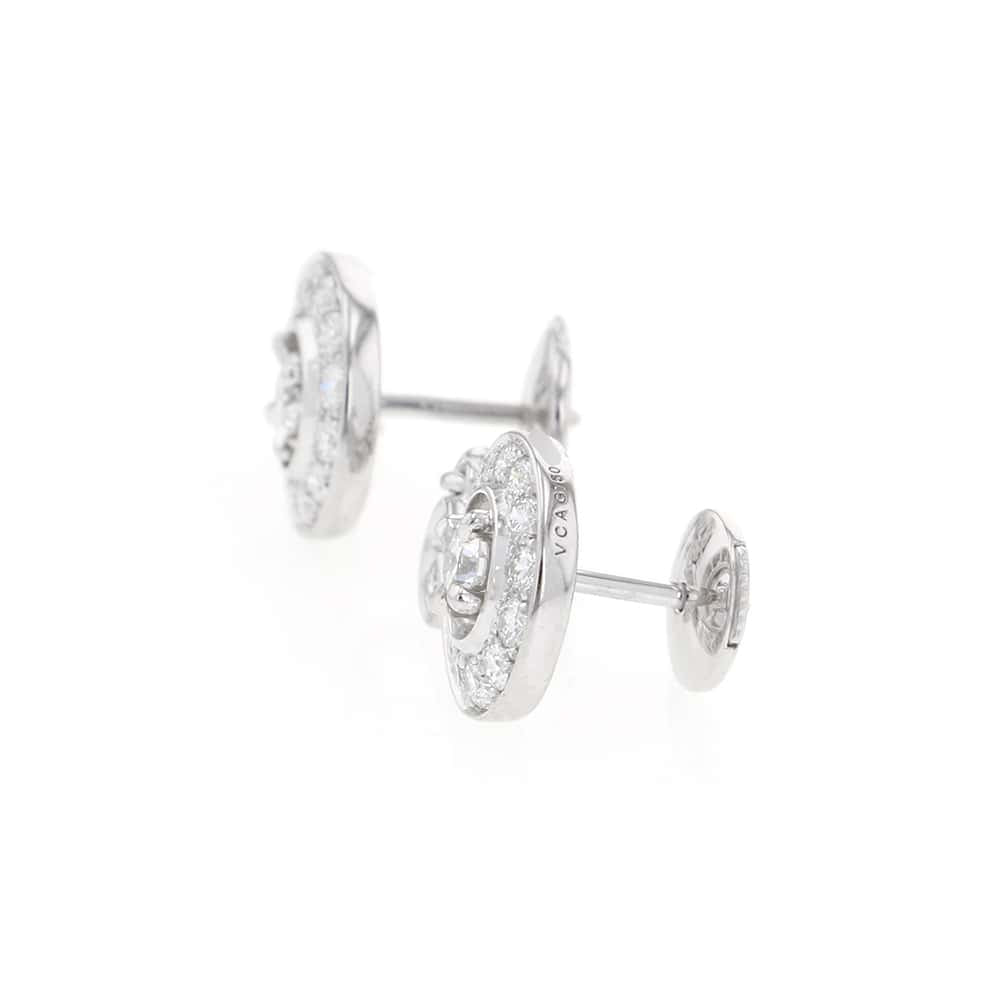 Van Cleef & Arpels Nidoparadis Earrings 18K White Gold