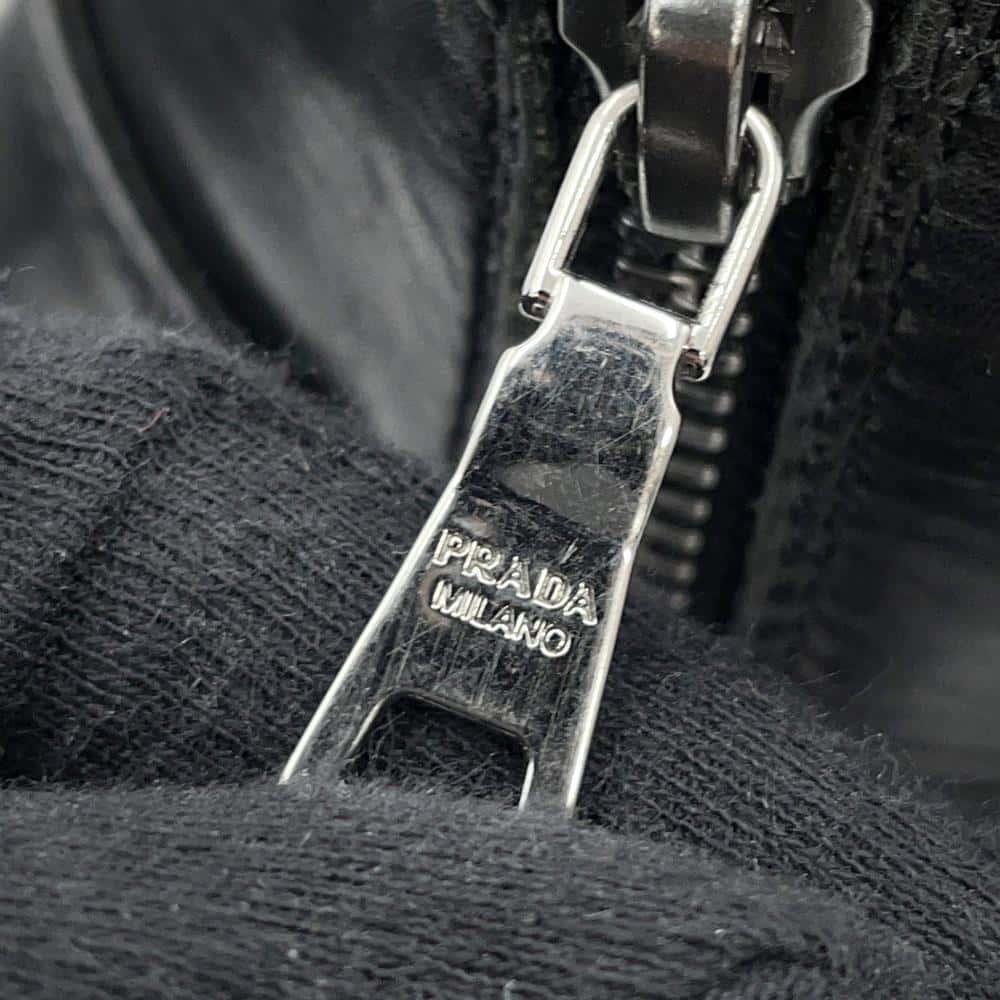 PRADA 3Belt Boots Black Leather Size 37.5