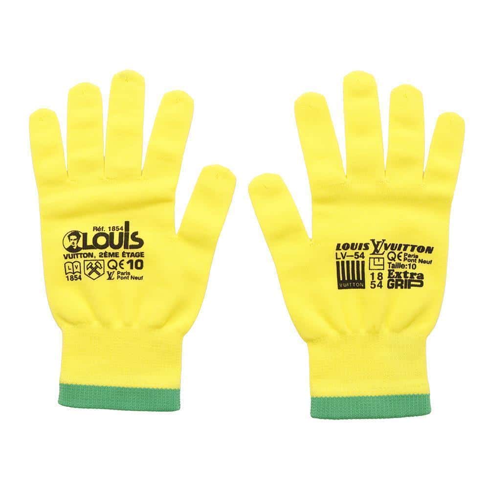 LOUIS VUITTON Gon RGB Gloves YellowMP2370 Cotton100%