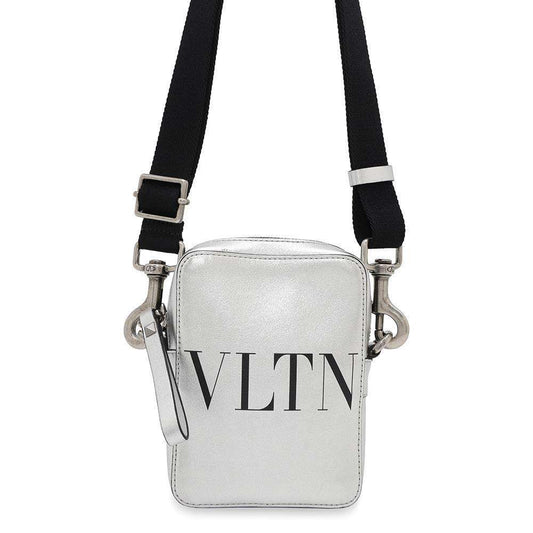 Valentino Garavani VLTN Shoulder Bag Silver5Y2B0943 Leather