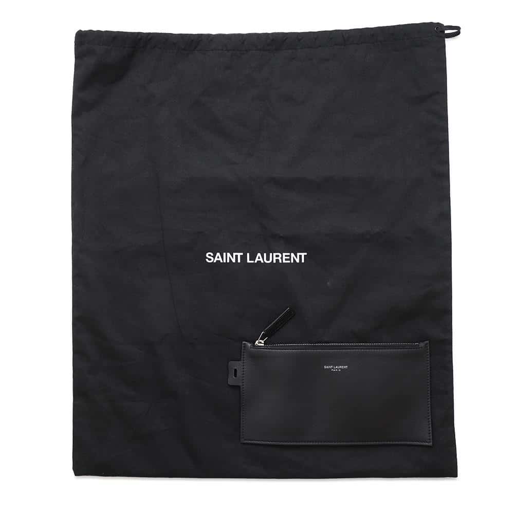 SAINT LAURENT PARIS Rive Gauche bucket bag Natural/Black669299 Canvas Leather