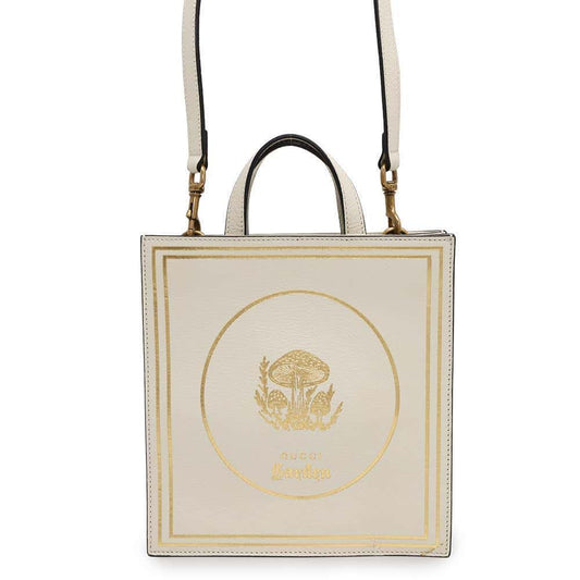 GUCCI Garden 2WAY Handbag Ivory513909 Leather