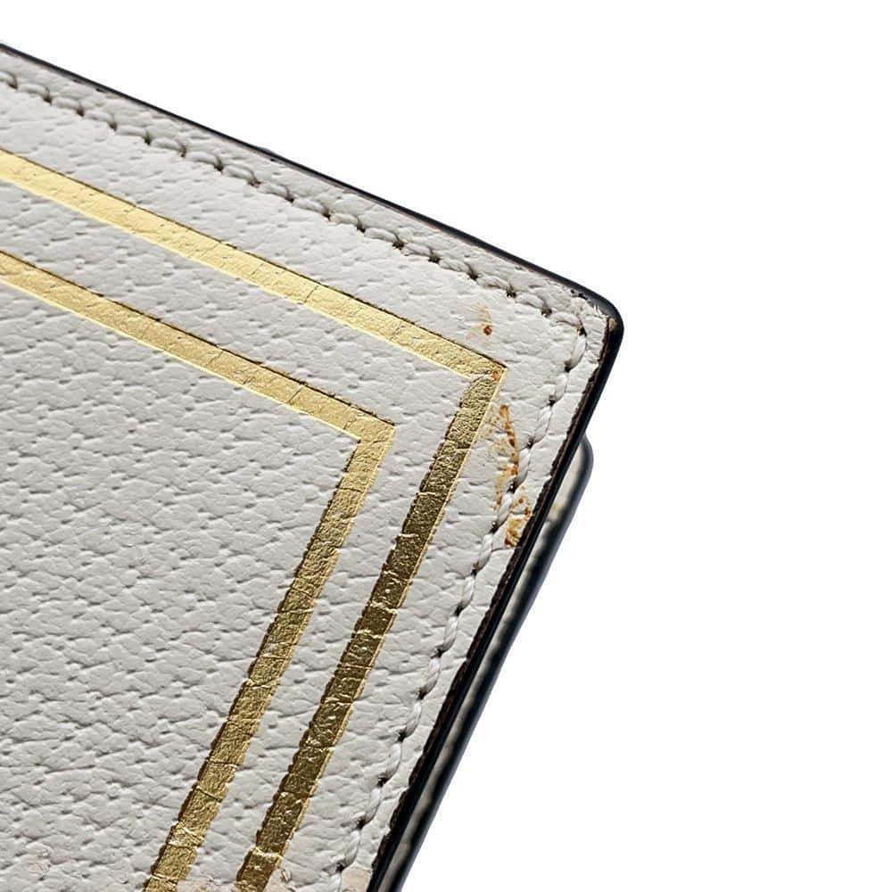 GUCCI Garden 2WAY Handbag Ivory513909 Leather