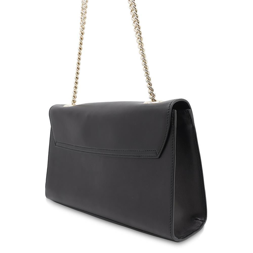 GUCCI Fringe ChainShoulder Bag Black295402 Leather
