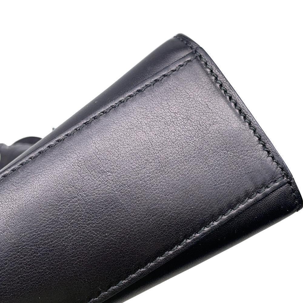 GUCCI Fringe ChainShoulder Bag Black295402 Leather