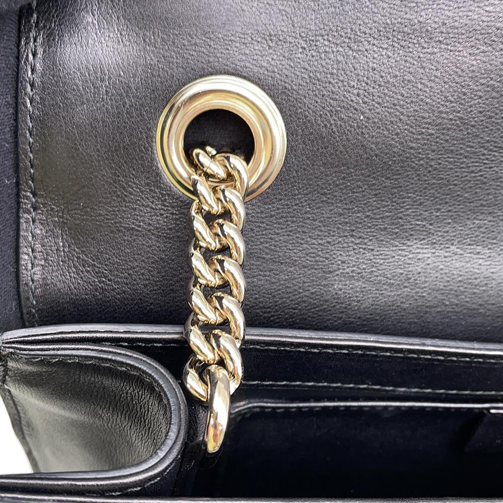 GUCCI Fringe ChainShoulder Bag Black295402 Leather