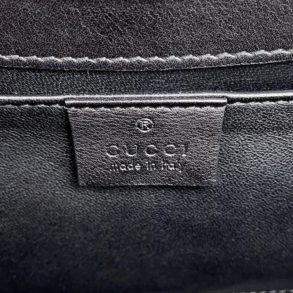 GUCCI Fringe ChainShoulder Bag Black295402 Leather
