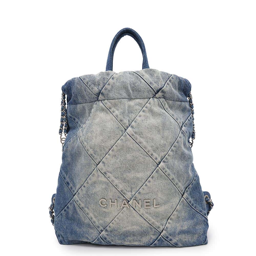 CHANEL CHANEL22 Backpack BlueAS3859 Denim