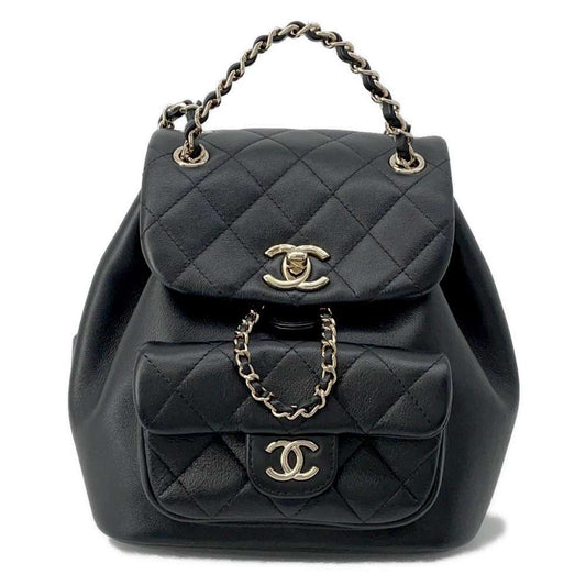 CHANEL Matelasse Mini ChainBackpack BlackAS2908 Lambskin