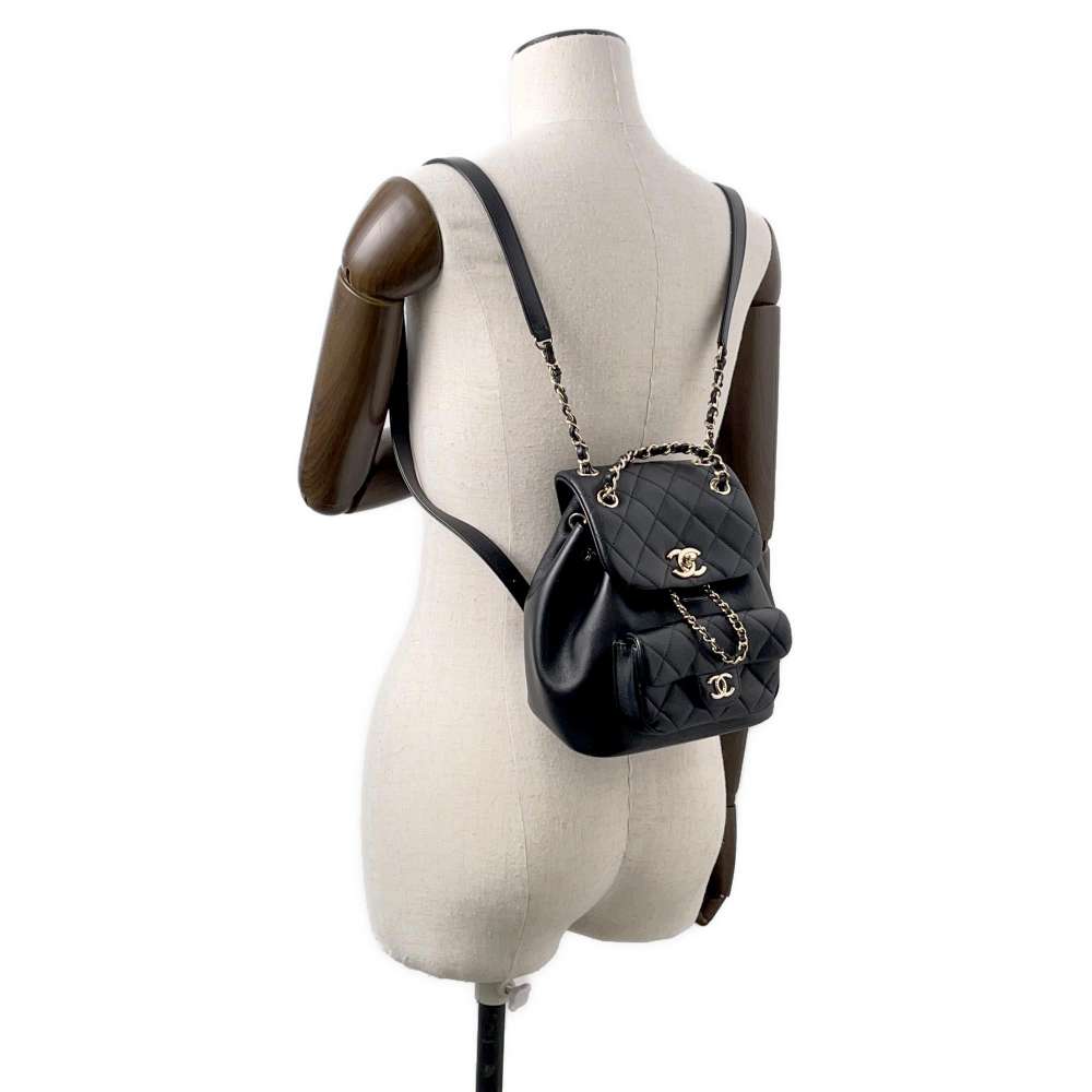 CHANEL Matelasse Mini ChainBackpack BlackAS2908 Lambskin