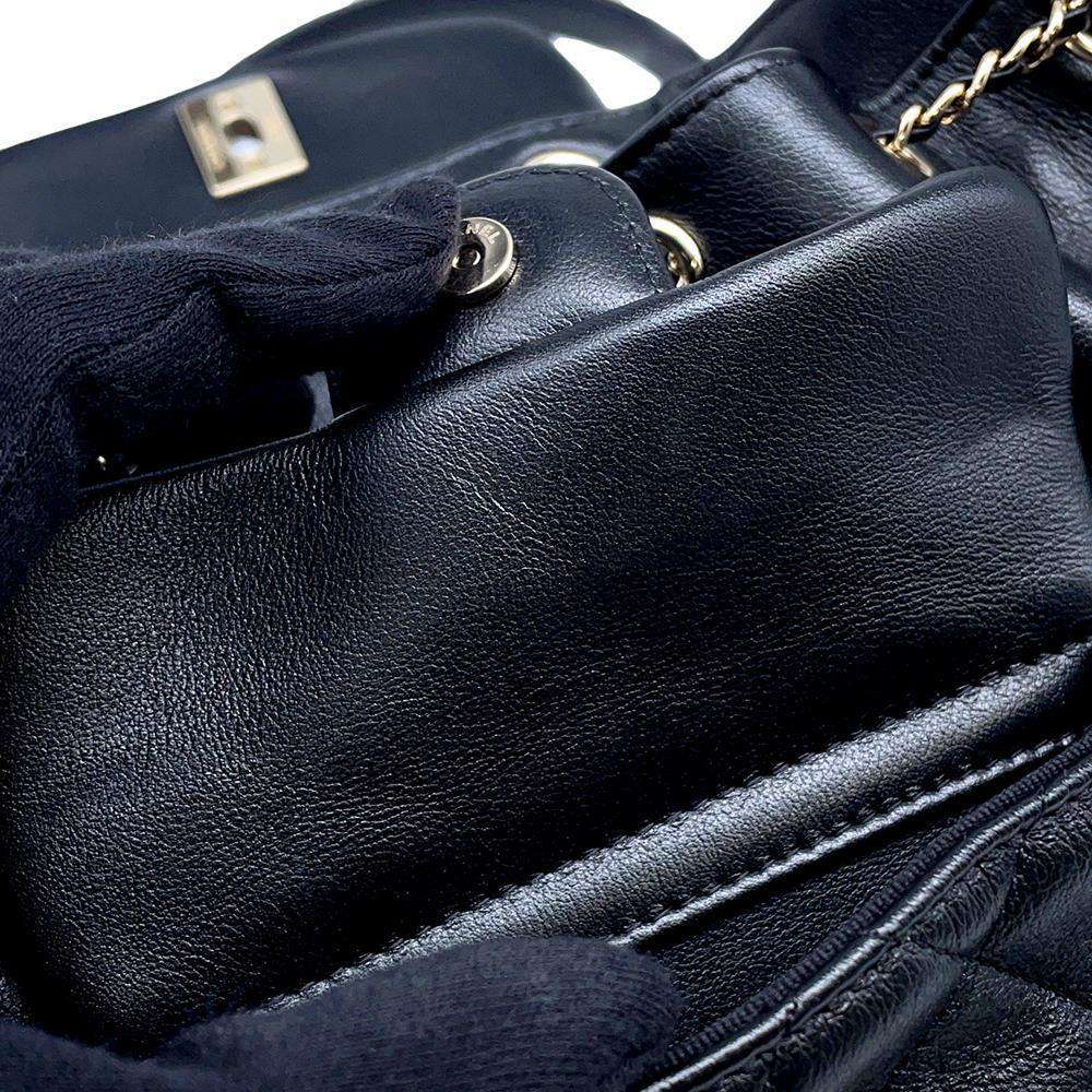 CHANEL Matelasse Mini ChainBackpack BlackAS2908 Lambskin