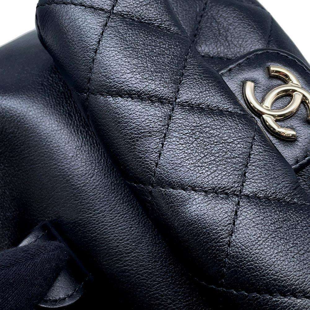 CHANEL Matelasse Mini ChainBackpack BlackAS2908 Lambskin
