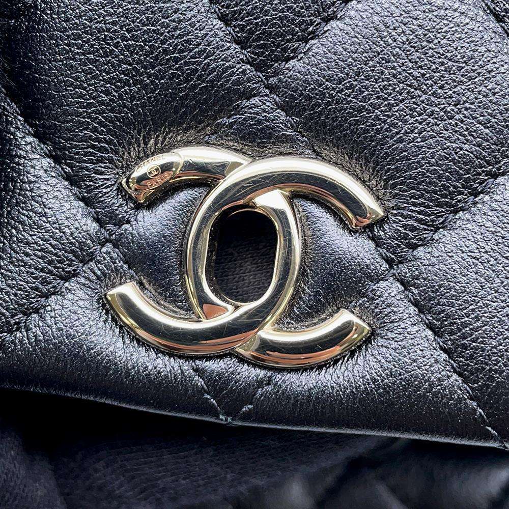 CHANEL Matelasse Mini ChainBackpack BlackAS2908 Lambskin