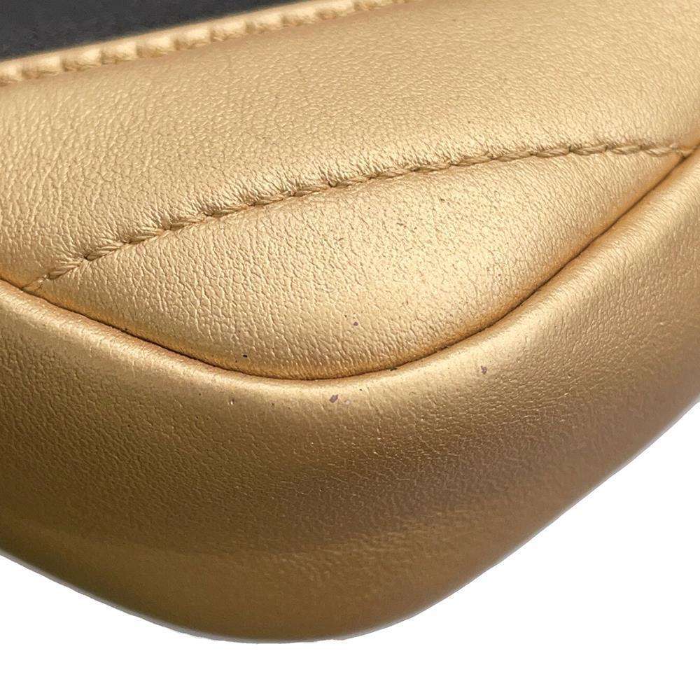 CHANEL Chevron ChainShoulder Bag Black/GoldA90807 Lambskin