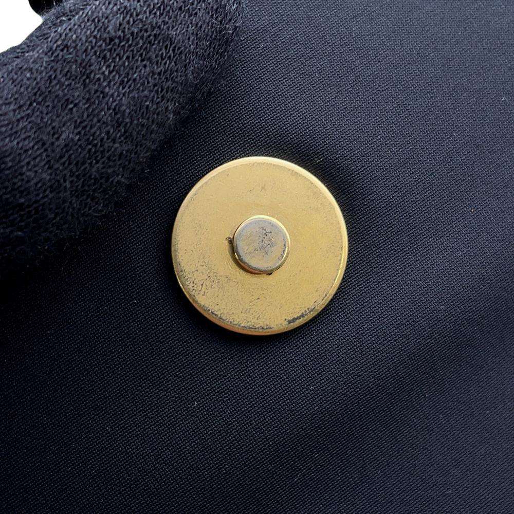 CHANEL CC Logo Handbag Black/BeigeA21403 CottonJersy Leather