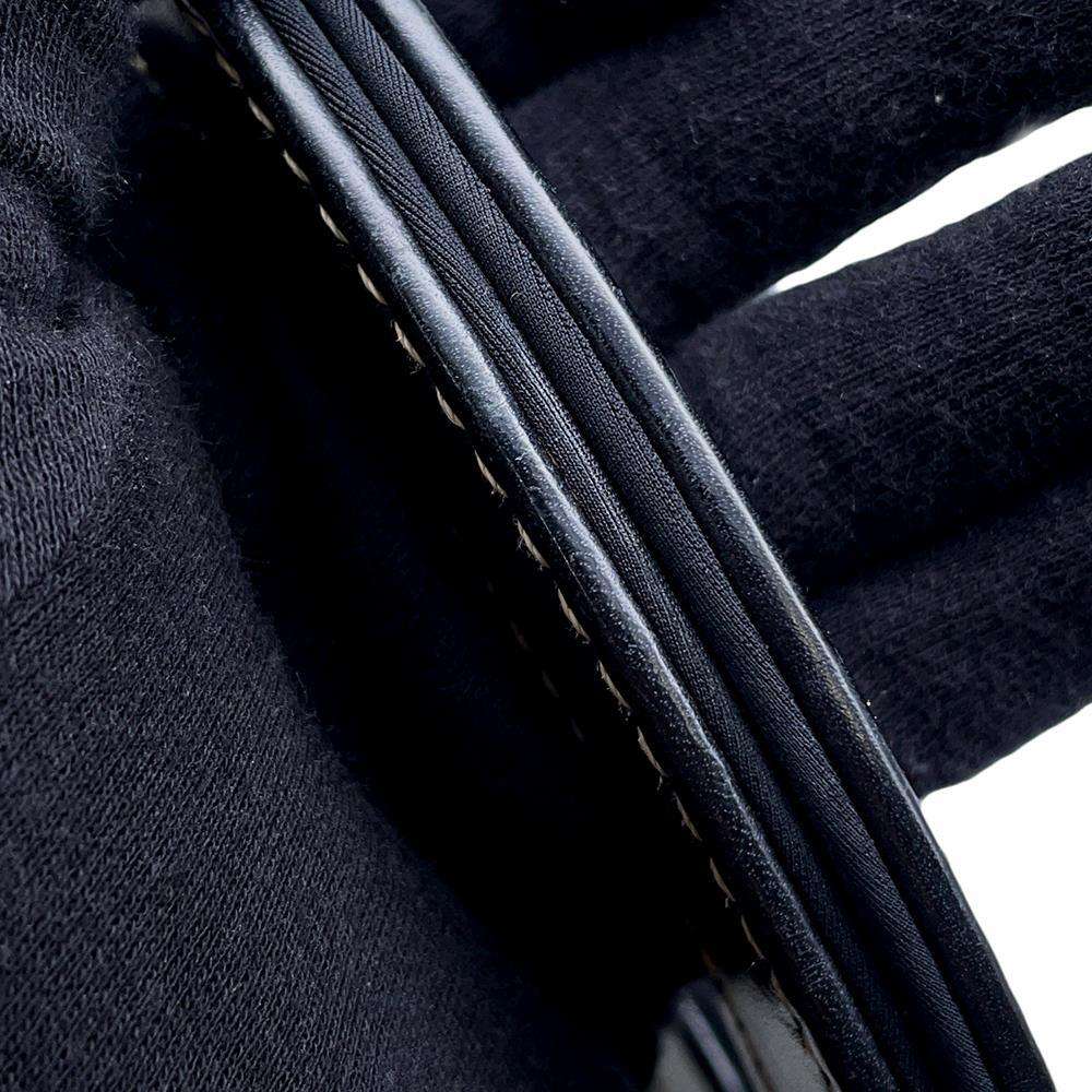 CHANEL CC Logo Handbag Black/BeigeA21403 CottonJersy Leather