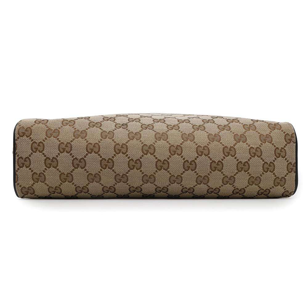 GUCCI GG Canvas Shoulder Bag Brown/Beige449173 Canvas Leather