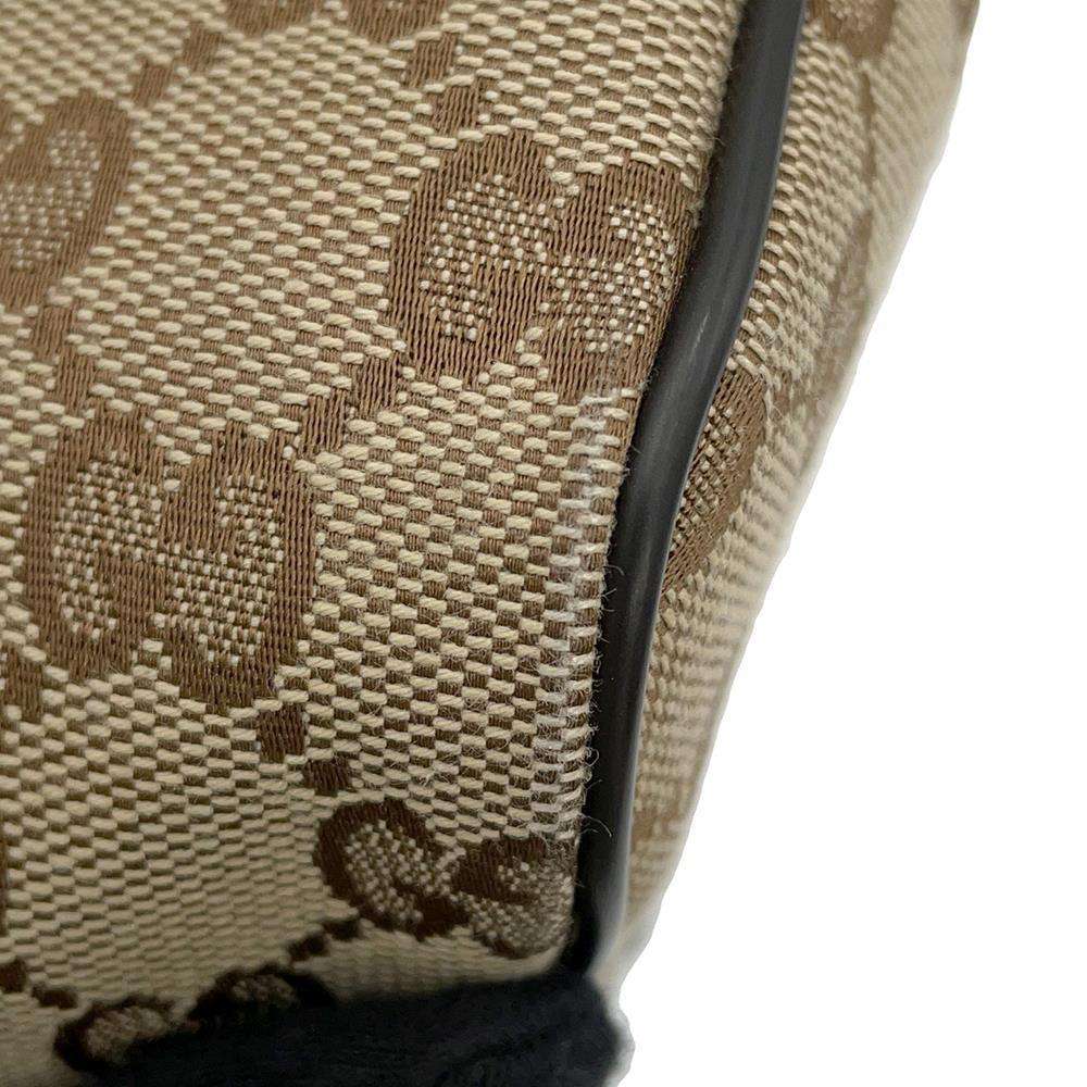 GUCCI GG Canvas Shoulder Bag Brown/Beige449173 Canvas Leather