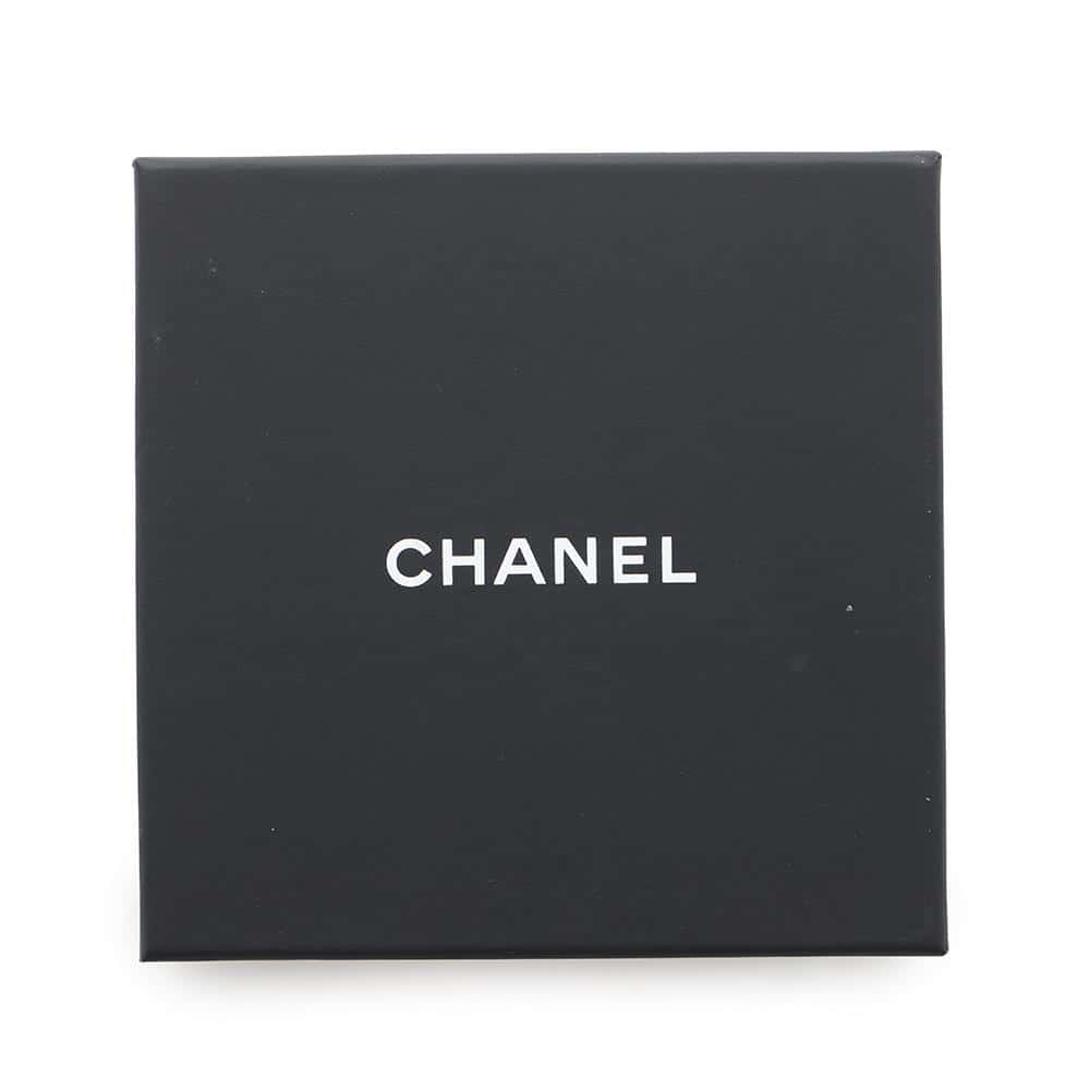 CHANEL CC Logo hoop earrings BlackAB9850 Metal