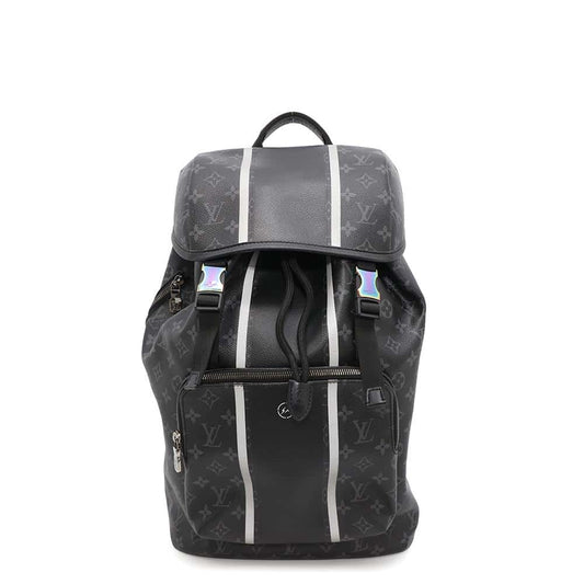 LOUIS VUITTON Backpack Fragment NoirM43409 Monogram Eclipse Flash Fragment Hiroshi Fujiwara