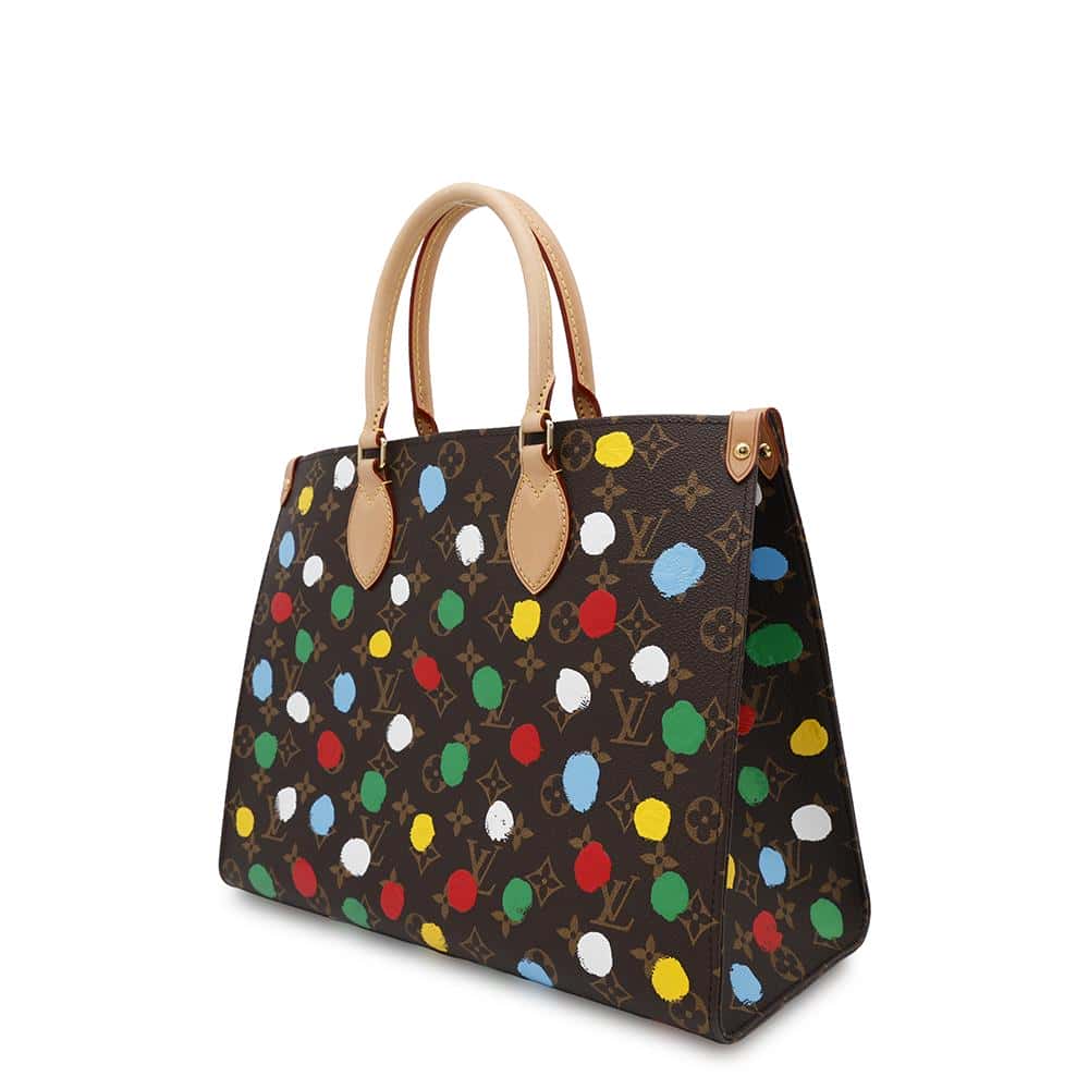 LOUIS VUITTON LVxYK Onthego RedM46379 Monogram Painted Dot Size MM