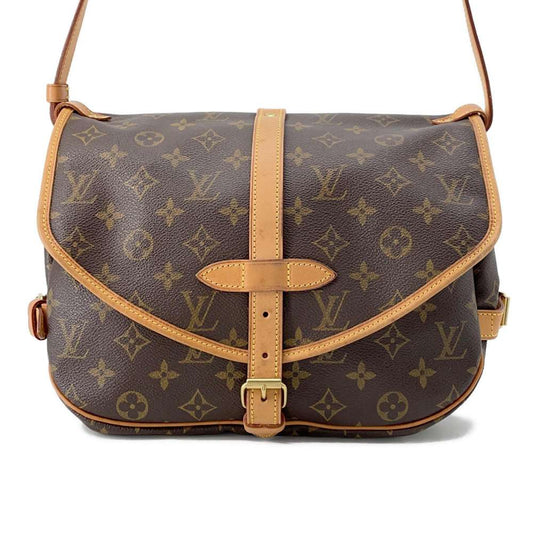 LOUIS VUITTON Saumur BrownM42256 Monogram Size 30