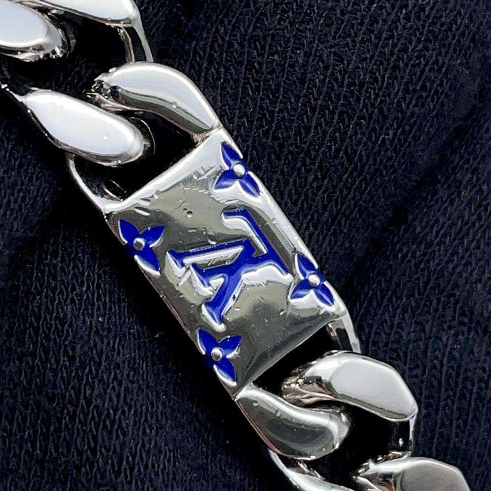 LOUIS VUITTON Necklace・LVMosaique SilverM01532 Metal