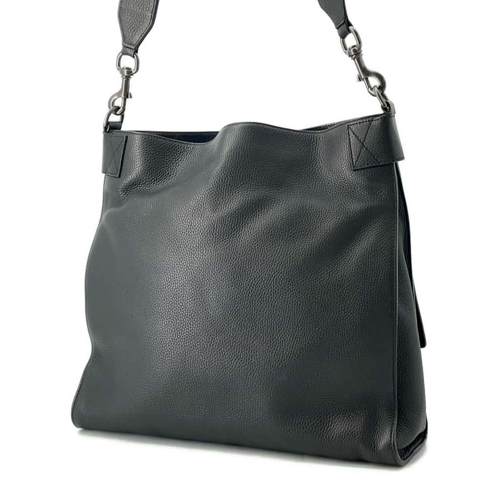 GUCCI Bamboo Shoulder Black387095 Leather