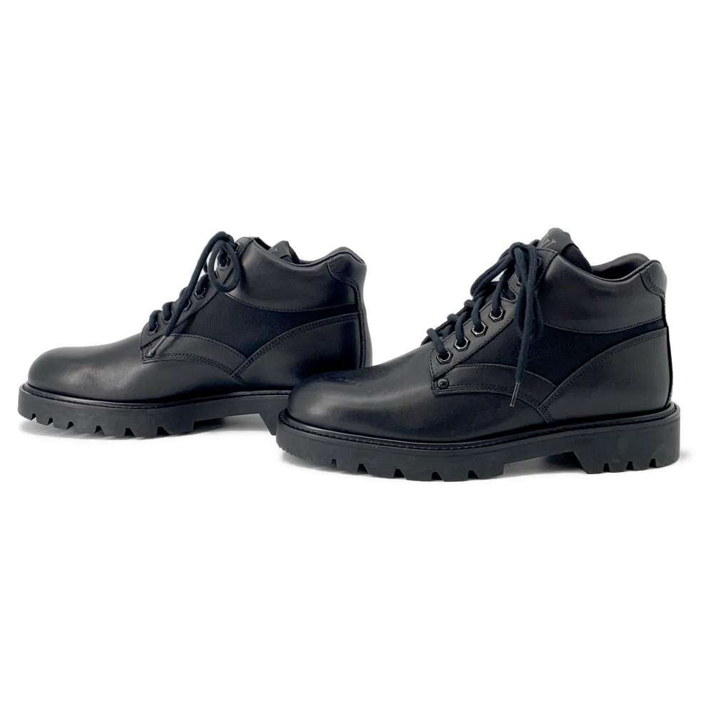 LOUIS VUITTON Oberkampf Line Short Boots Noir Leather Size 6 1/2