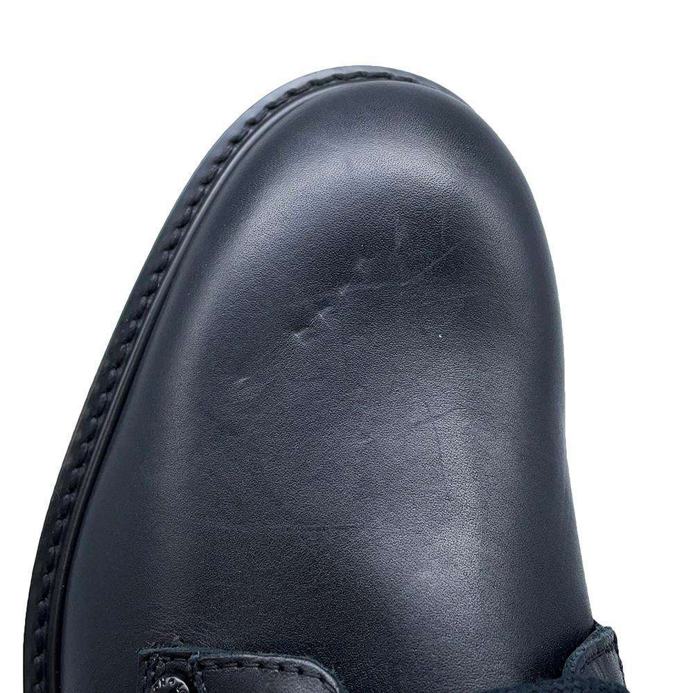 LOUIS VUITTON Oberkampf Line Short Boots Noir Leather Size 6 1/2