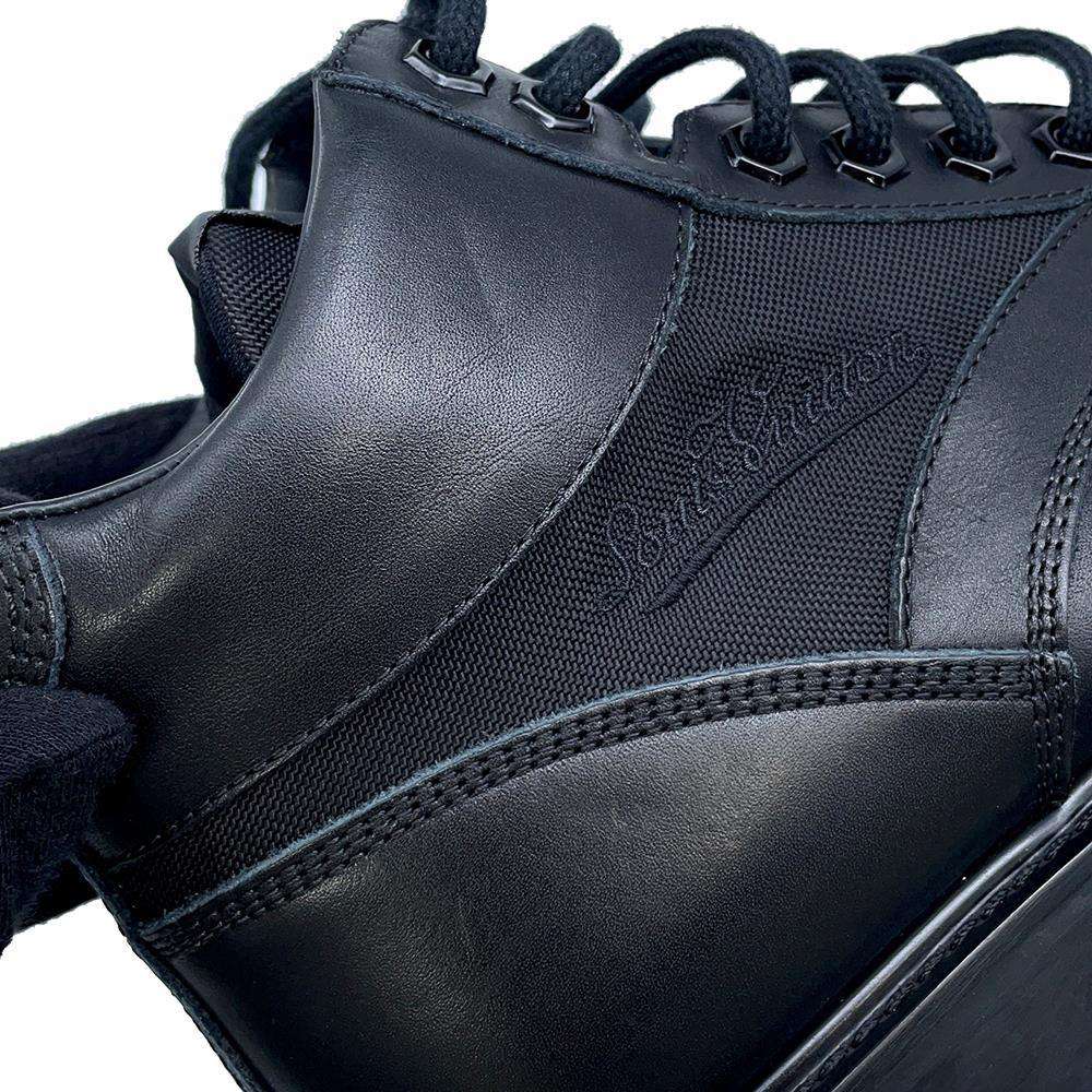 LOUIS VUITTON Oberkampf Line Short Boots Noir Leather Size 6 1/2