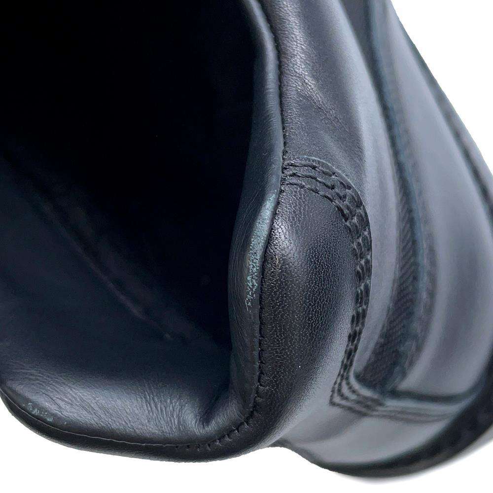 LOUIS VUITTON Oberkampf Line Short Boots Noir Leather Size 6 1/2