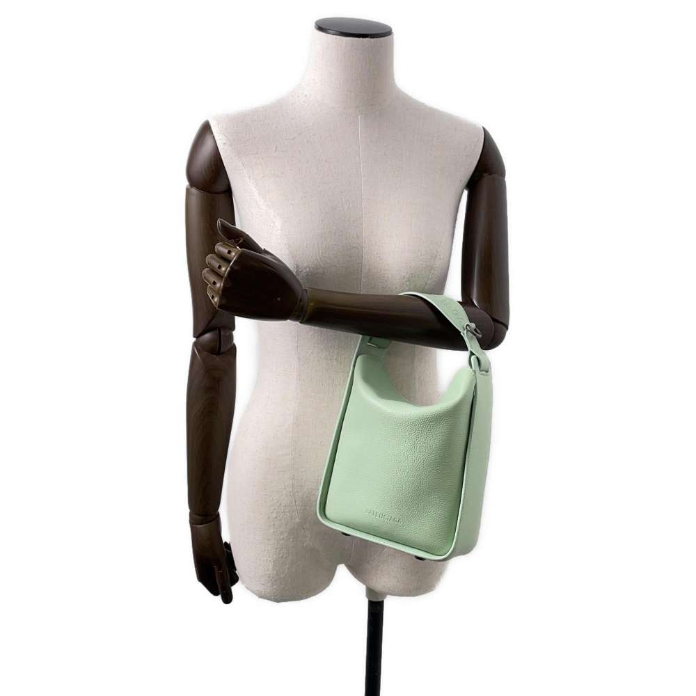 BALENCIAGA TOOL2.0 Tool North South Tote Bag Light Green669754 Calf Leather Size XS