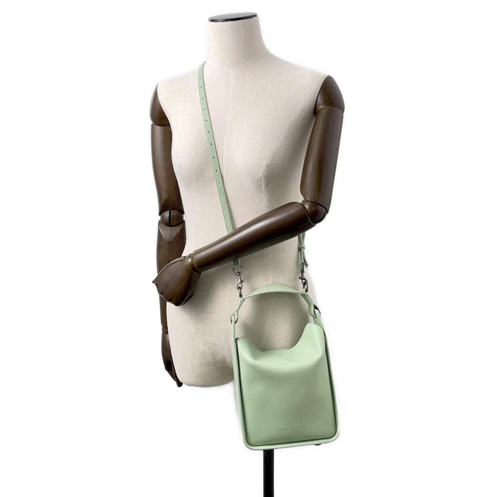 BALENCIAGA TOOL2.0 Tool North South Tote Bag Light Green669754 Calf Leather Size XS
