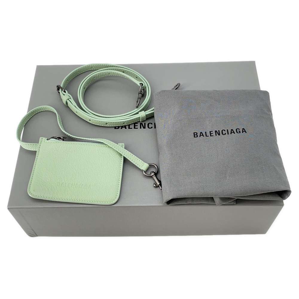 BALENCIAGA TOOL2.0 Tool North South Tote Bag Light Green669754 Calf Leather Size XS
