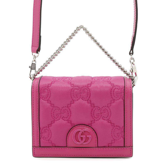 GUCCI GG Marmont Quilted 2wayShoulder Bag Pink723777 Nylon Leather