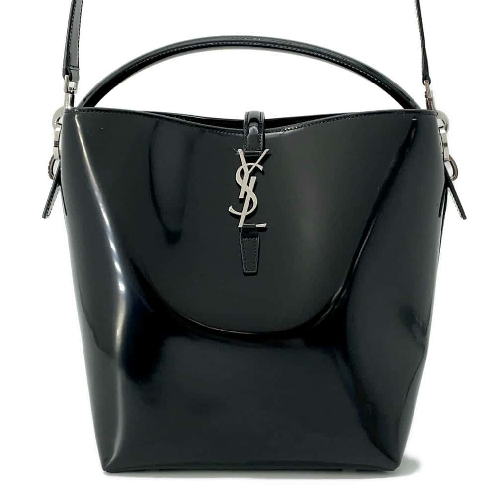 SAINT LAURENT PARIS LE37 2wayShoulder Black742828 Patent Leather