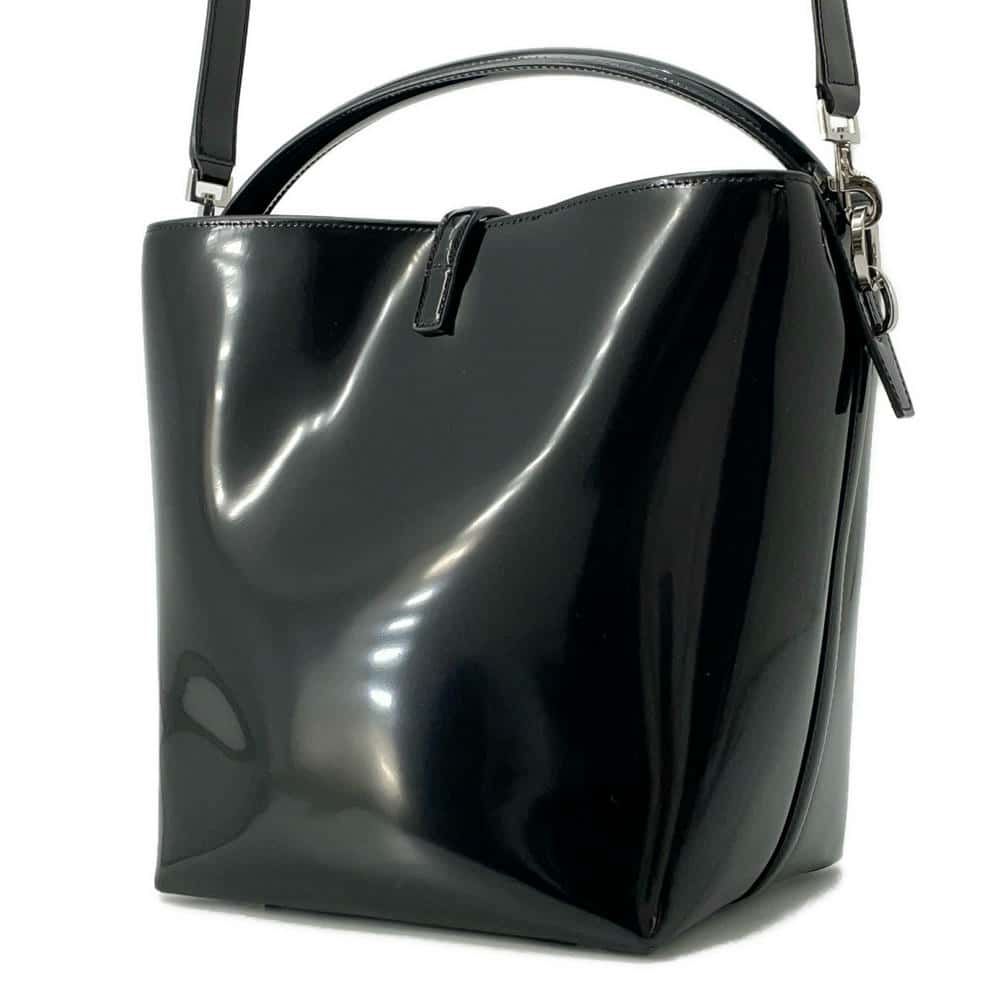 SAINT LAURENT PARIS LE37 2wayShoulder Black742828 Patent Leather